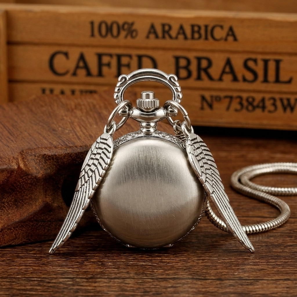 Elegancki złoty naszyjnik Snitch Watch dla kobiet