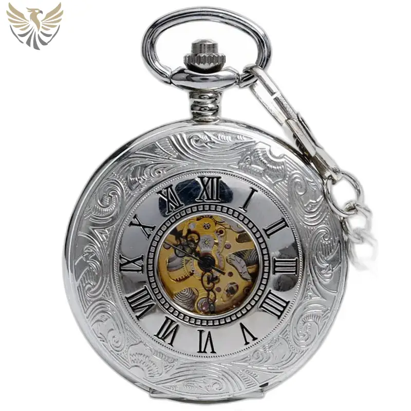 Montre à Gousset Argent Demi Chasseur Chic