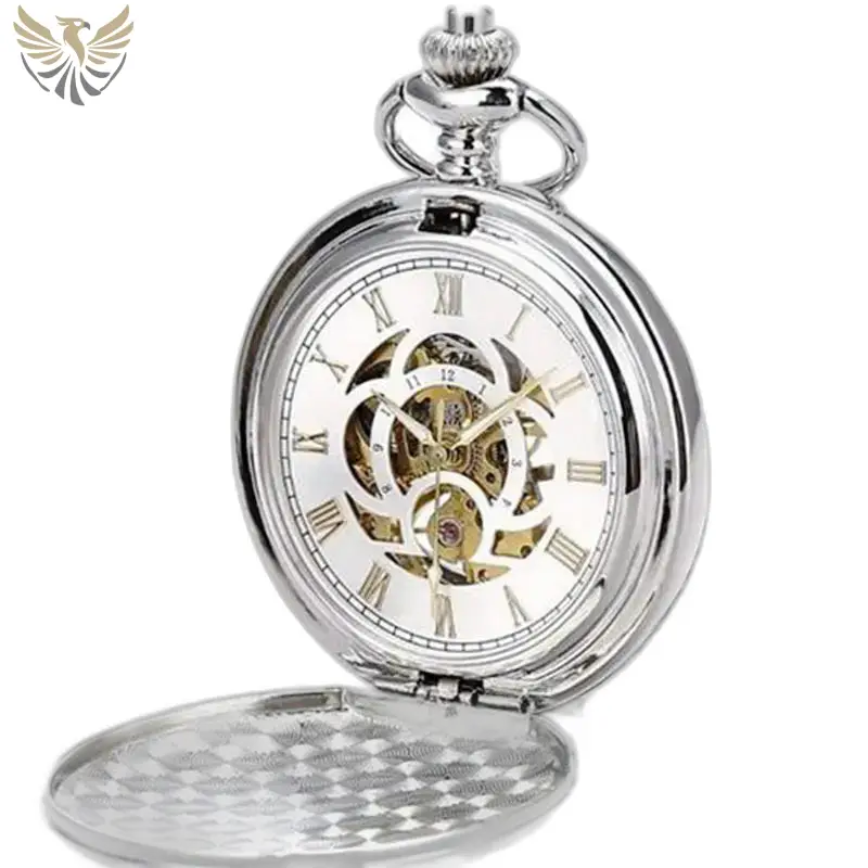 Montre à Gousset Argent Double Clapet Mécanique Chic