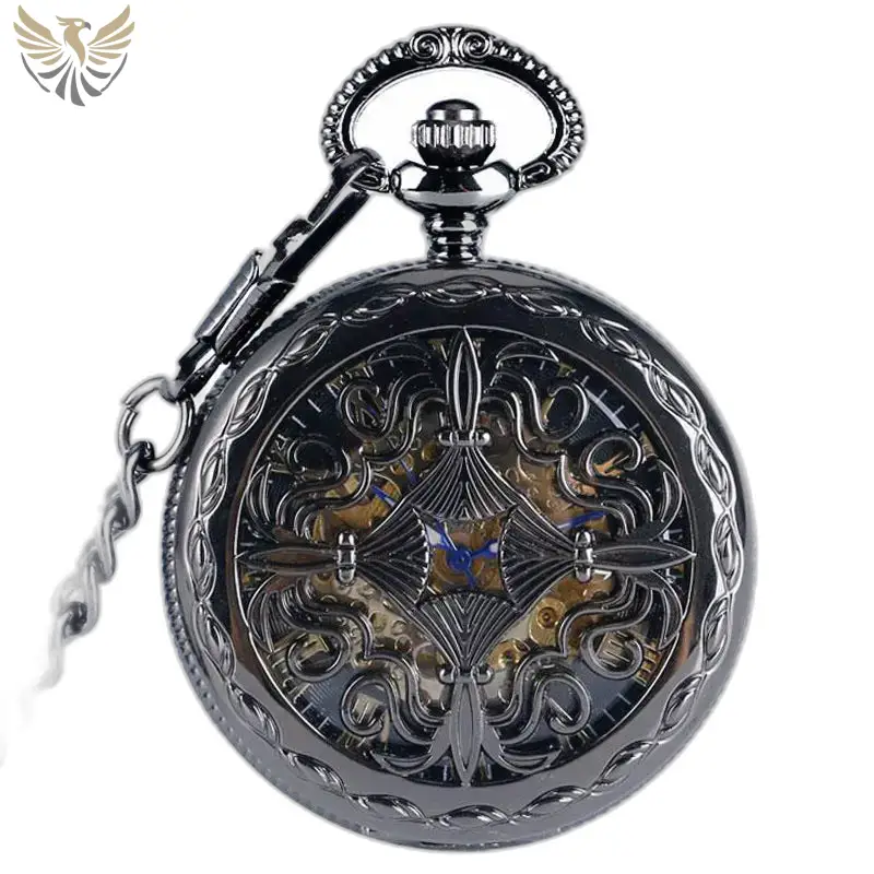 Montre à Gousset Automatique Mystic Hearth Noir
