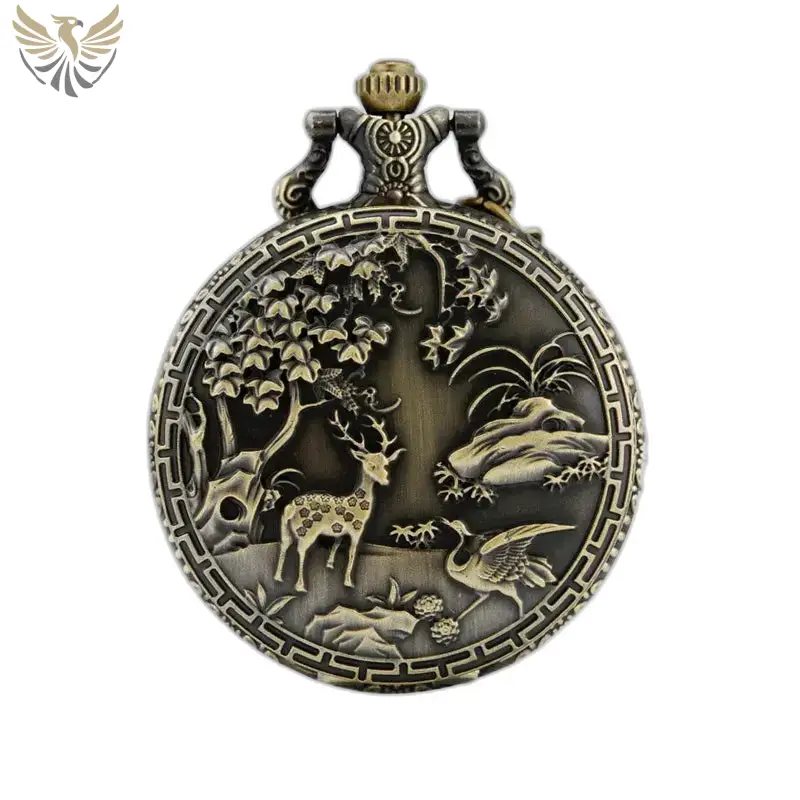 Montre à Gousset Collier Bronze Eden Vintage