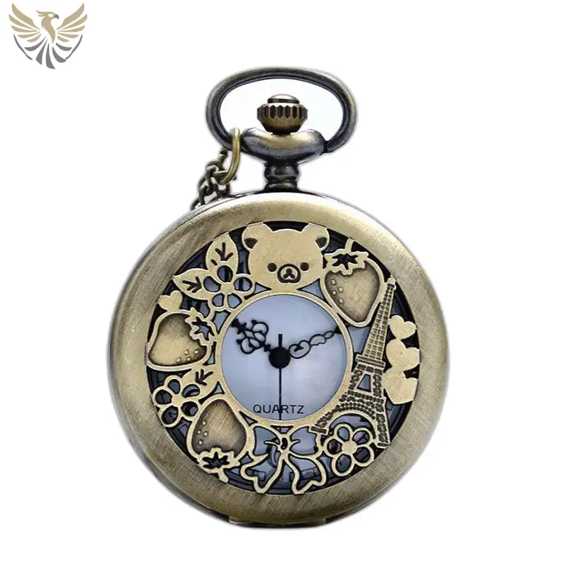 Montre à Gousset Collier Bronze Glamour