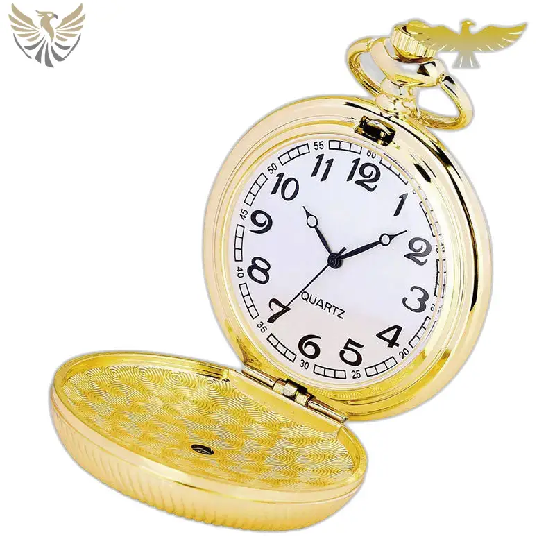 Montre à Gousset Collier Or émeraude Luxe