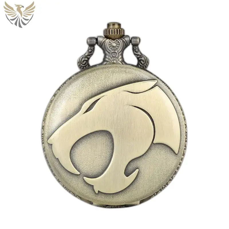 Montre à Gousset Collier Panthère en Bronze