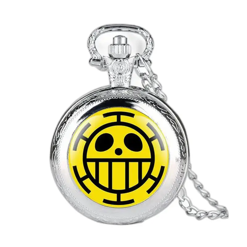 Montre à Gousset Collier Quartz One Piece Fantaisie - Or
