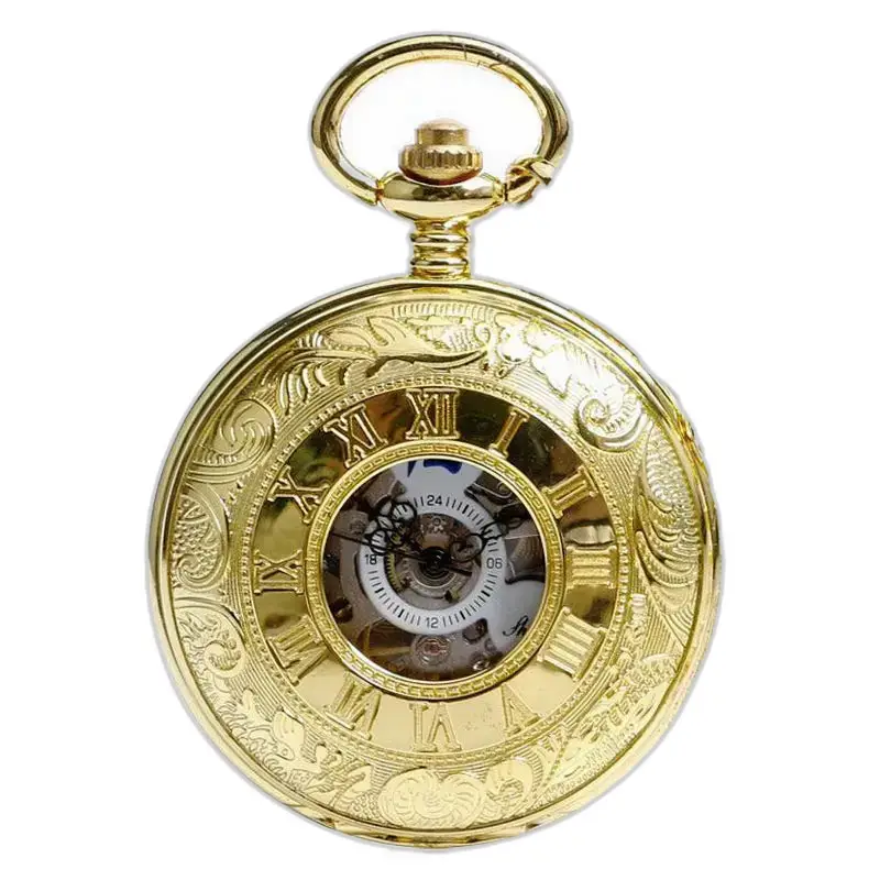 Montre à gousset Luxe Vintage Mécanique avec un magnifique design doré