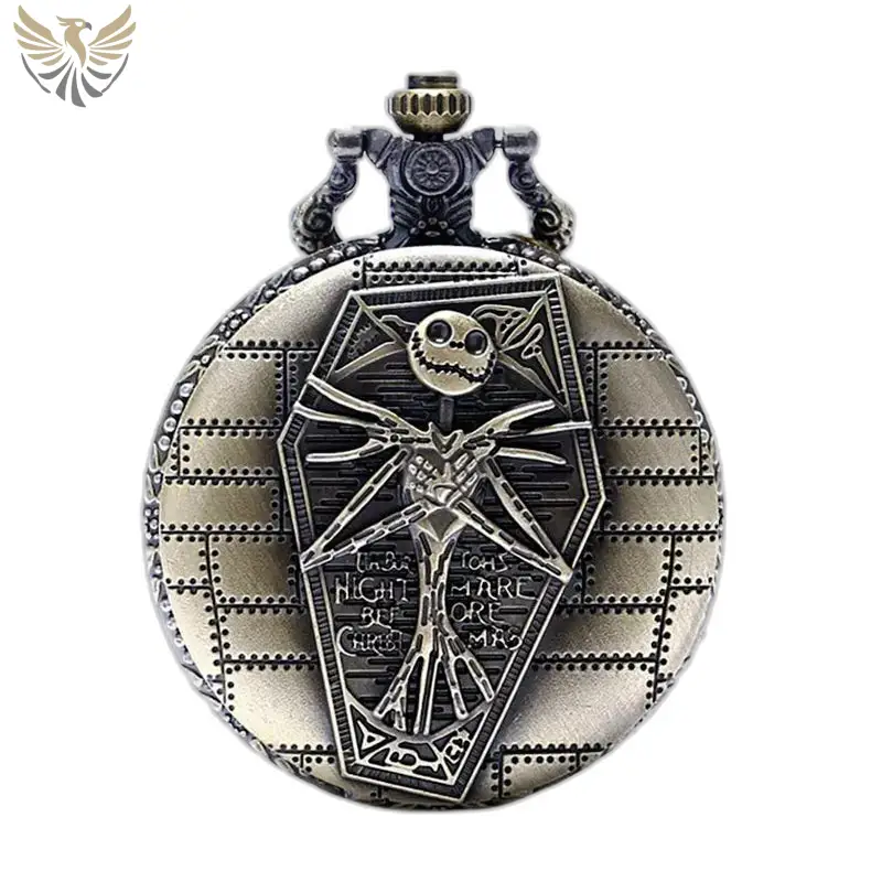 Montre Collier Cauchemar avant Noël en Bronze avec Jack Skellington
