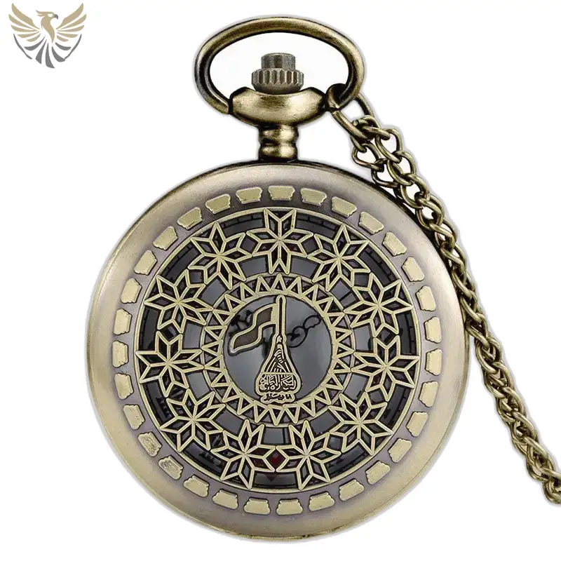 Montre Collier Vintage Rétro à Fleurs Magnifique avec un élégant boîtier en bronze