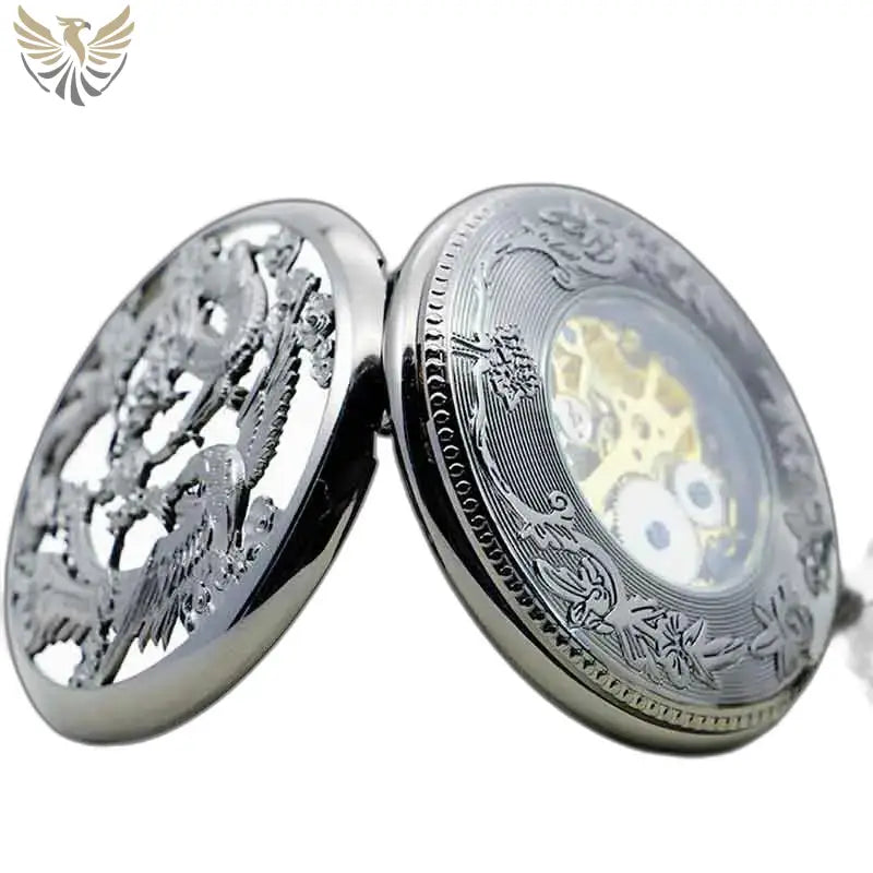 Montre de Poche à Gousset Steampunk Erbium Luxe avec des engrenages visibles