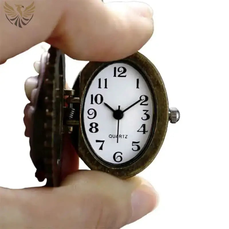 Montre Pendentif élégante aux couleurs naturelles avec montre pendentif arbre en quartz