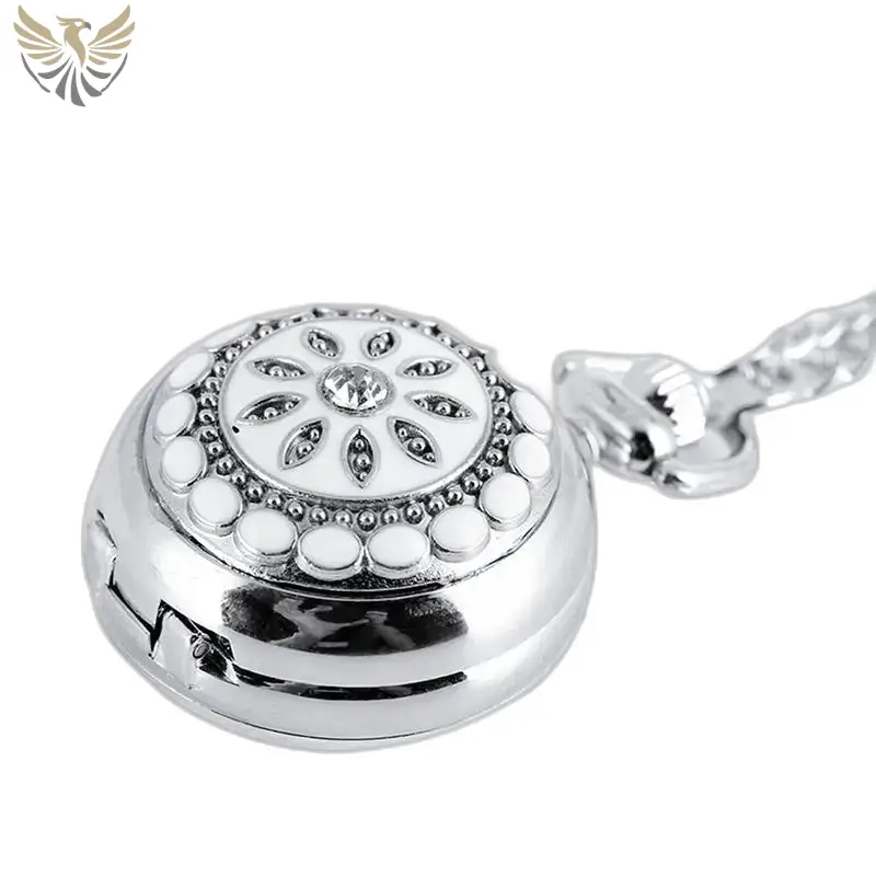 Montre à Gousset Chic Pearl’s Flower Argent