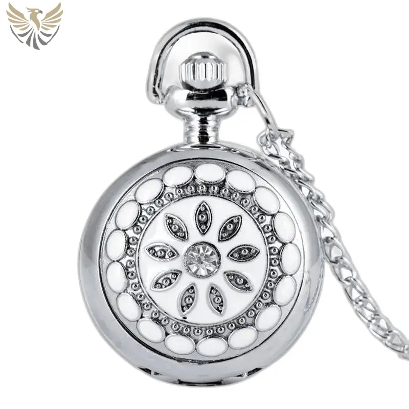 Montre à Gousset Chic Pearl’s Flower Argent