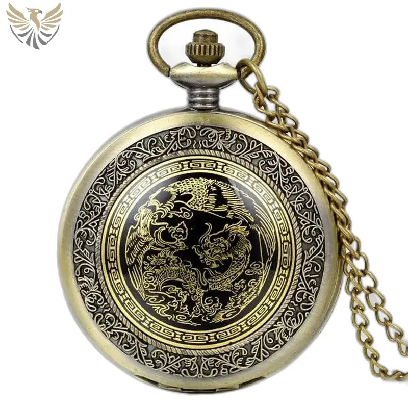 Montre à Gousset Collier My Chinese World Vintage Bronze