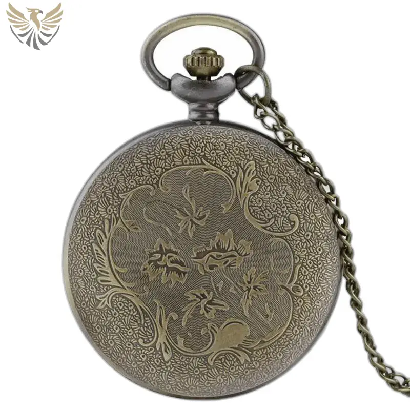 Montre à Gousset Collier New York Vintage Bronze