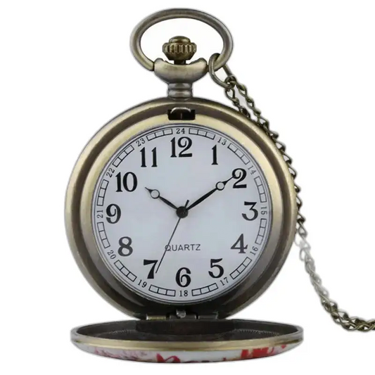 Montre à Gousset Collier New York Vintage Bronze