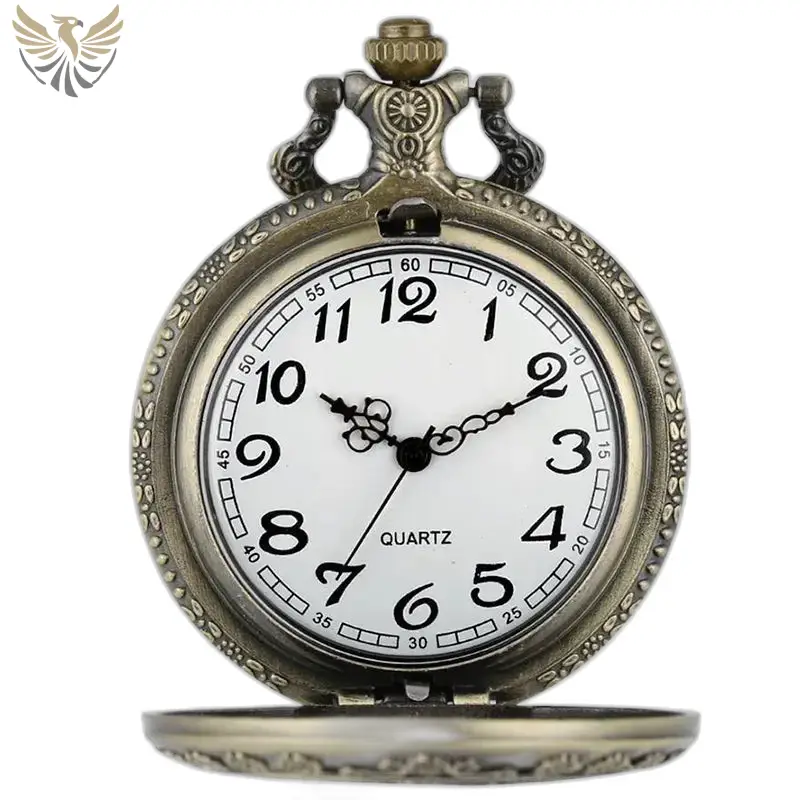 Montre Collier Alice Vintage avec montre de poche antique à cadran blanc