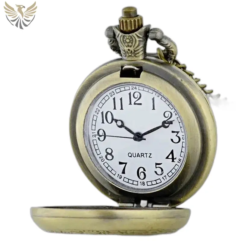 Montre Collier Bouddha Zen Vintage Aquarelle avec chaîne décorative et montre antique