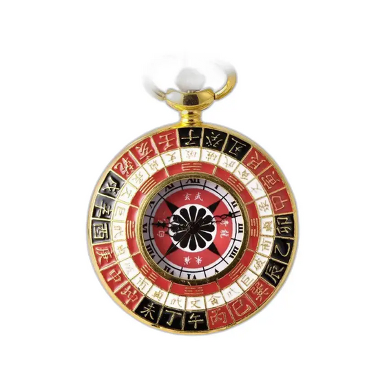 Montre Collier Charme D’asie Vintage Or avec montre collier ornée de caractères chinois