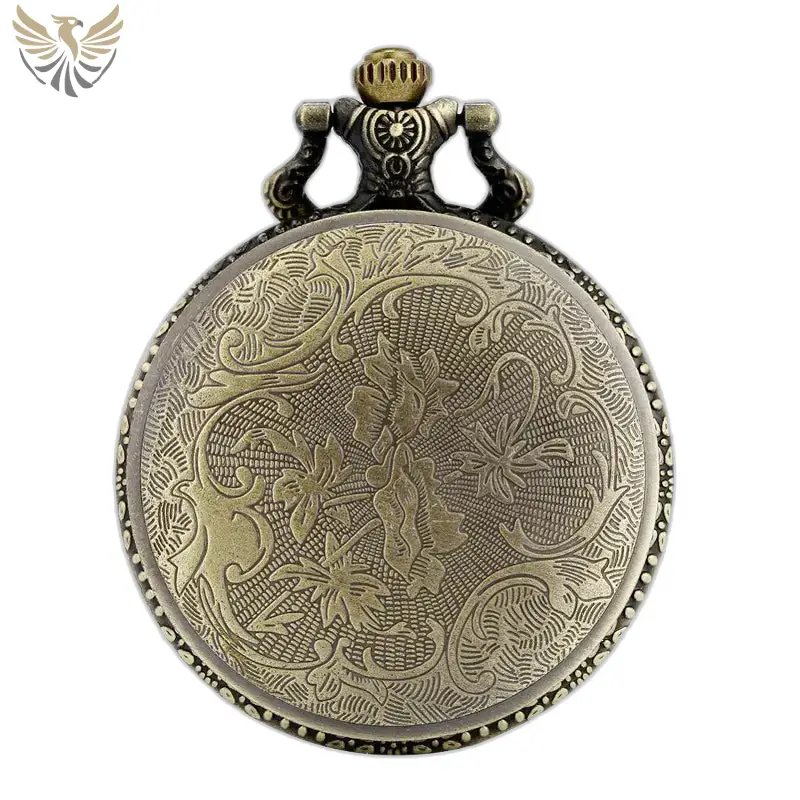 Montre Collier Forest Charm Vintage Bronze, un élégant garde-temps en bronze orné
