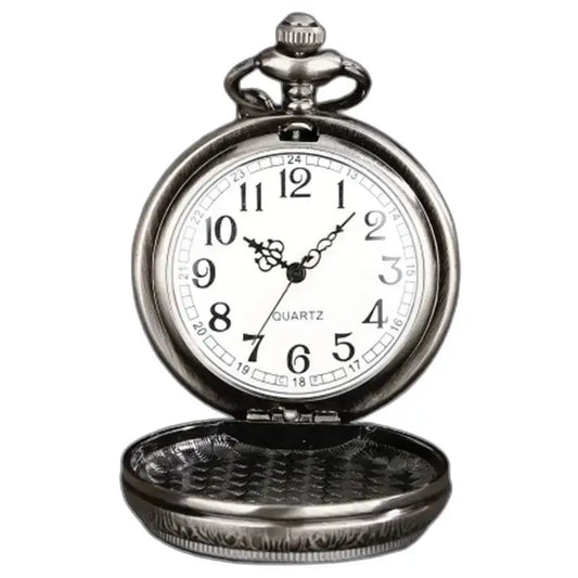 Montre de Poche Gousset Horoscope Vintage, montre argentée à face blanche